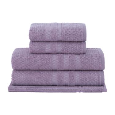 Imagem de Jogo Banho Gigante Buddemeyer 05 Peças Vanilla Algodão Roxo