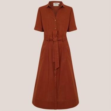 Imagem de Vestido Chemise Dudalina Midi Liso Feminino-Feminino
