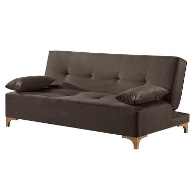 Imagem de Sofá Cama 2 Lugares Living M-143 Veludo Martins Marrom