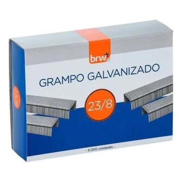 Imagem de Grampo Para Grampear Até 50Fls 23/8 Com 5000 Galvanizado - Brw