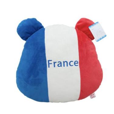 Imagem de Almofada Almofada lombar France Flag Bear Fan 40 cm - yiweisai