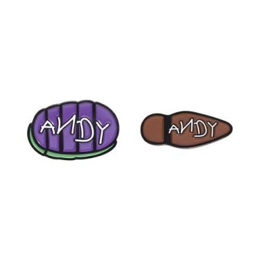Imagem de Conjunto de alfinetes de broche Creative ANDY Letter Design Alloy - Yi