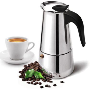 Imagem de Cafeteira Italiana Moka Expresso Aço Inox 950ml Grande Wbcom Aço Inox