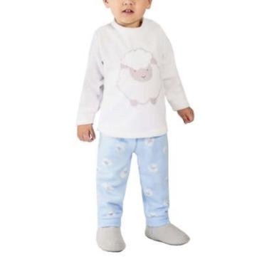 Imagem de Conjunto Infantil Masculino Dedeka Soft Ovelhinha Branco 247-Feminino