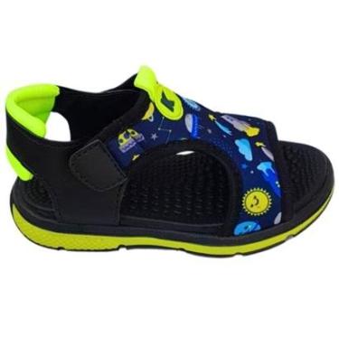 Imagem de Sandália Infantil Masculina Papete Menino Confortável Dinossauro Lunar Planeta Presente Lançamento-Masculino