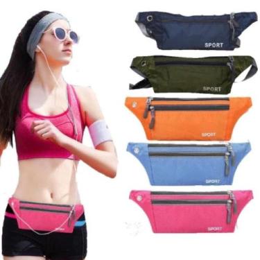 Imagem de Pochete Impermeável Slim Doleira Cinta Fitness Celular 7 Polegadas Cor