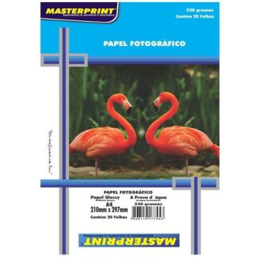 Imagem de Papel fotográfico 20 fls 230g Masterprint