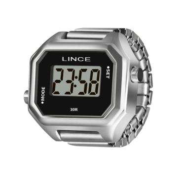 Imagem de Relógio Anel Lince Feminino Prata Digital Ldmm066l22 Pxsx