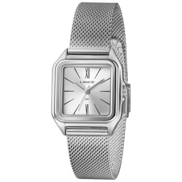 Imagem de Relógio Lince Feminino Prata Retangular Lqmm057l30 S3sx