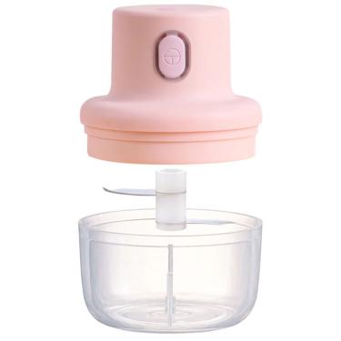 Imagem de Mini Triturador De Alimentos Sem Fio 250ml Portatil Usb Rosa
