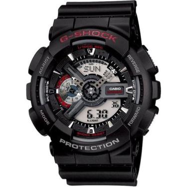 Imagem de Relógio CASIO G-SHOCK masculino anadigi GA-110-1ADR