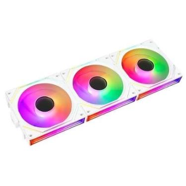 Imagem de Kit com 3 Ventoinhas Gamer Rise Mode Magneto Pro Reverse, 120mm, Led ARGB, - RM-MAPRO-A...