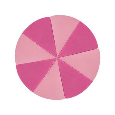 Imagem de Esponja de Maquiagem Lanossi Fracionada - LS5003 8 Unidades, Rosa