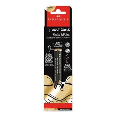 Imagem de Marcador Multimark Shake & Paint Duas Pontas FABER-CASTELL Cromado Our