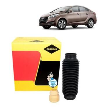 Imagem de KIT AMORTECEDOR DIANTEIRO para HB20 12/18 (BATENTE/ COIFA) - ALBARUS
