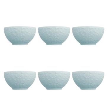 Imagem de Conjunto de Bowls Tigelas 6 Peças Tassel Azul Germer Porcelanas