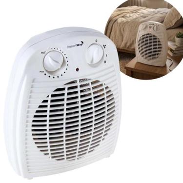 Imagem de Aquecedor Ambiente Elétrico Ventilador Resistência Portátil Doméstico 
