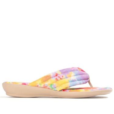 Imagem de Chinelo Camila Home Rasteira Tie Dye Multi/Marfim - Piccadilly