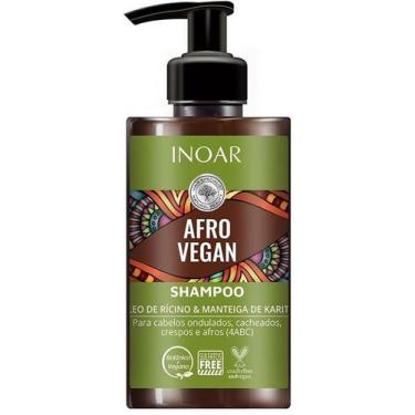 Imagem de Shampoo Cachos Vegano Inoar Afro Vegan - 300ml