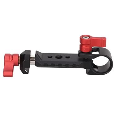 Imagem de Braçadeira de tubo de placa de liberação rápida de 15 mm, suporte de extensão de câmera SLR com orifício de trilho de 15 mm, orifício de parafuso de 0,25 polegadas, para placa de câmera, gaiola de câmera, alça de câmera montada