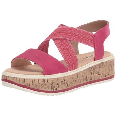 Imagem de LifeStride Sandália plataforma feminina Clementine, Fresh Fuschia, 7 Wide