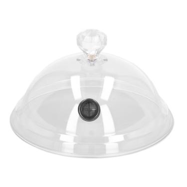 Imagem de tampa de plástico transparente para bebidas,Tampa de cúpula de cloche para fumar, capa de acrílico infusor de fumaça tampa de cloche para bar churrasco bebidas cozinhar carne queijo coquetéis bife pa