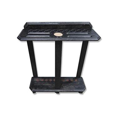 Imagem de Rack de taco de bilhar HAN'S DELTA 10 - Bastão de taco de bilhar - Suporte de taco de canto de luxo - comporta 10 tacos e conjunto de bolas de piscina (056-038-O)