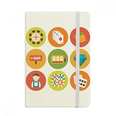 Imagem de Caderno de ilustração de elementos de desenho de cassino, capa dura de tecido, diário clássico