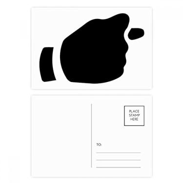 Imagem de Conjunto de cartão postal Provoke Gesture Outline Pattern Cartão de felicitações de aniversário