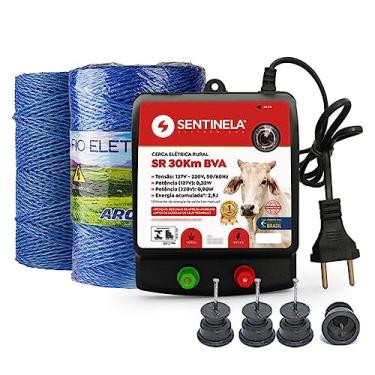 Imagem de Kit Eletrificador SR 30km + 100 Isolador + 250m Fio Eletroplástico