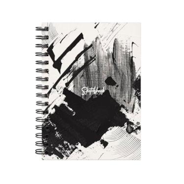 Imagem de Sketchbook Caderno De Desenho Lírico Abstrato A5 Ritmo Abstrato 180g