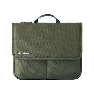 Imagem de LIHIT LAB Capa para tablet com bolsos, 29 cm x 24 cm x 24 cm, verde militar (A7767-22)