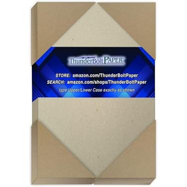 Imagem de 100 folhas de aglomerado 46pt (ponta) 10 x 15 polegadas peso médio | tamanho do cartão 0,046 paquímetro espessura papelão artesanato e embalagem marrom placa de papel kraft