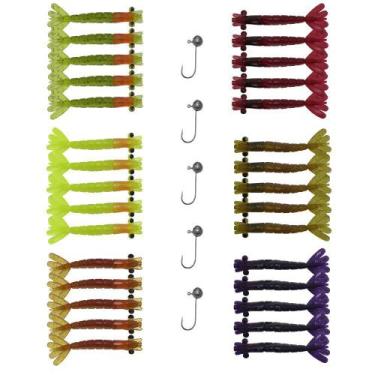 Imagem de Kit 30 Isca Camarão Artificial Para Robalo Tucunaré Corvina - Summer