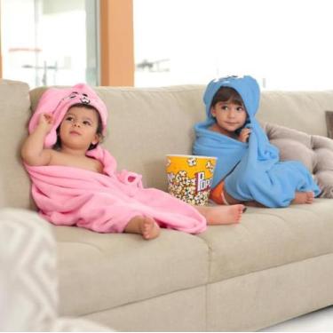 Imagem de Cobertor manta soft turma da mônica 3d sansão e dalila incomfral, ROSA