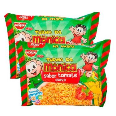 Imagem de Kit 2 Macarrão Instantâneo Nissin Turma da Mônica Sabor Tomate Suave 8