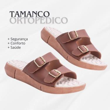 Imagem de Sandália ortopédica feminina chinelo massageador tamanho 34 ao 40 - Un