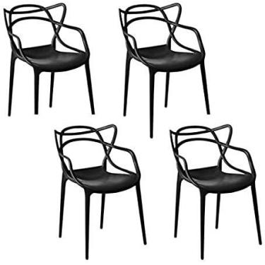 Imagem de Kit com 4 Cadeiras Allegra Resistente  Design Moderno e Conforto para 