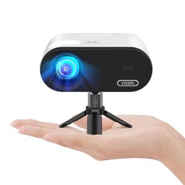Imagem de Mini Projetor VISSPL Full HD 1080P com WiFi e Bluetooth 5.2