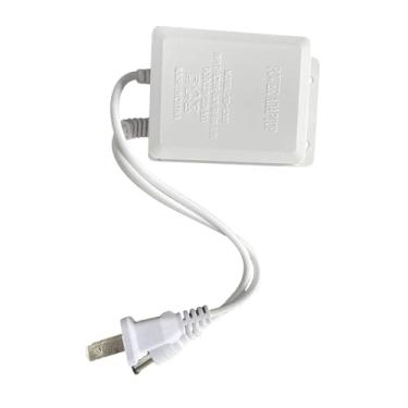 Imagem de MotiveTech Adaptador CA 12V 2A, Carregador, Tomada de Parede, Adaptador de Energia Portátil, Transformador, Cabo de Alimentação para Luzes de Tira de LED, Câmera, branco