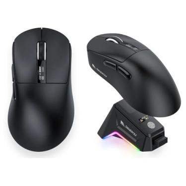 Imagem de Mouse Gamer Smailwolf M6, Tri-Mode, 12000 DPI, Sensor Óptico PAW3311, 57g, PRETO