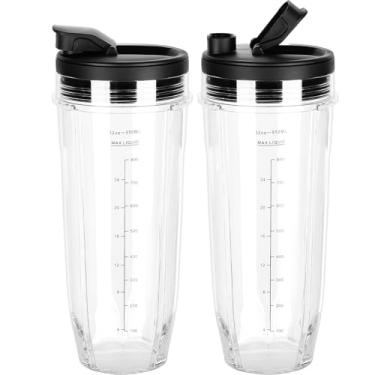 Imagem de Copos de liquidificador Ninja de 947 ml compatíveis com liquidificadores Ninja BN401 BN751 BN801 BL642 BL682 NN102 SS401 SS101 TWISTi SS151 SS351 (pacote com 2) (copos de 946 ml)