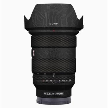 Imagem de Mebont Película de decalque para câmera Sony FE24-70F2.8GMII 3M material adesivo impermeável protetor de câmera circuito preto