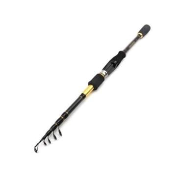 Imagem de Vara de pesca vara de pesca vara de carbono M isca elétrica 7g -28g vara de pesca telescópica portátil equipamento de pesca vara de mar (2,1 m)
