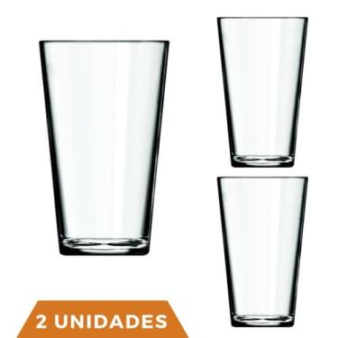Imagem de Jogo 2 Copos Cairo 350ml Agua Vidro Transparente Suco Nadir - NADIR FI