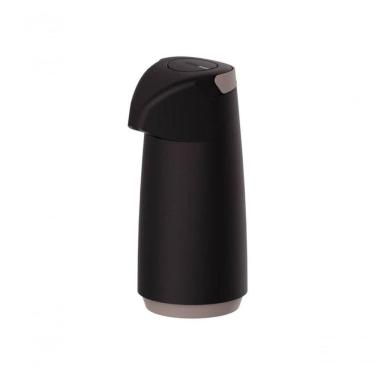 Imagem de Garrafa Térmica Tramontina Exata Preta Ampola De Vidro 1 Litro