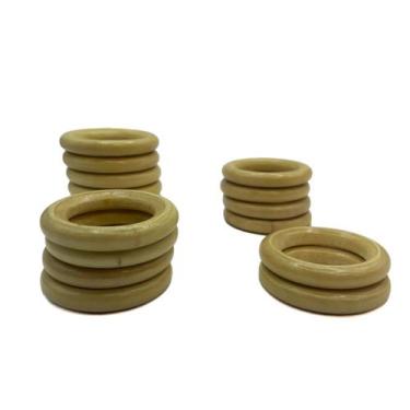 Imagem de Porta Guardanapos Argola De Madeira 50mm Mesa - Para Casamento, Mesa P