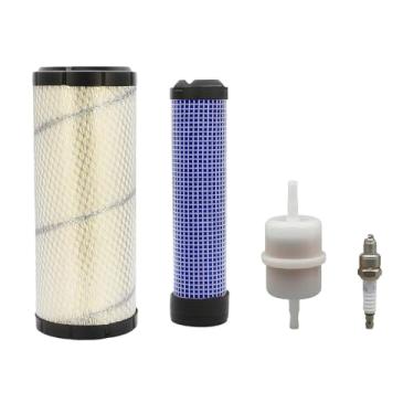 Imagem de Jaruika Substituição do filtro de ar interno externo 25 083 01-S para Kohler 25 083 01-S Kawasaki 11013-7044 11013-7045 FX850V FX730V FX691V FX801V FX751V FX1000V FH680V AF255 551 mm 131802