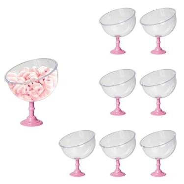 Imagem de 8 Baleiros 1,5l Taça Premium Bomboniere Acrílico Elegante (ROSA CLARO)