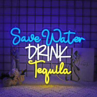 Imagem de Whfobfe Sinal de néon com luzes de néon LED para decoração de parede LED alimentado por USB para decoração de quarto